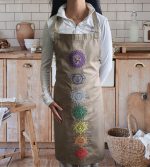 Organic Embroidered Chakra Apron - Image 3