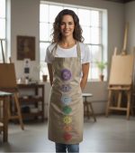 Organic Embroidered Chakra Apron